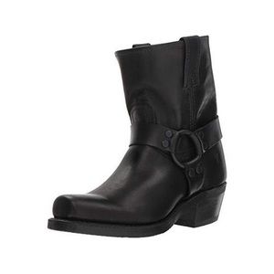 NEW Frye Harness Mid Calf Boot, Black, 9 M US